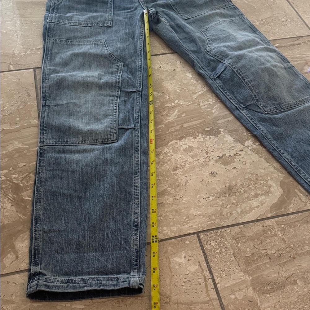 Anthropologie Pilcro The Wanderer Relaxed Utility Jean Distressed Denim Pockets - Picture 9 of 16